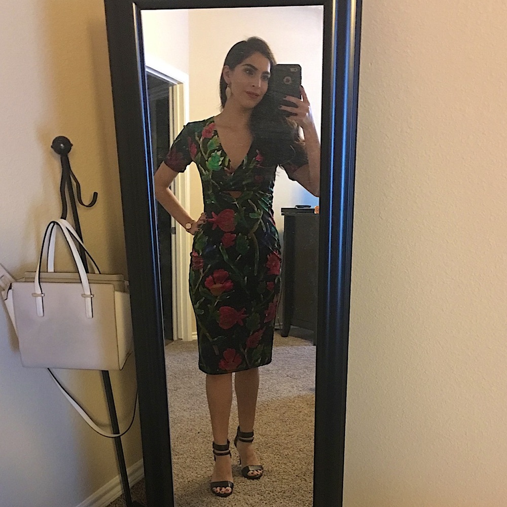 Zara Velvet Midi Dress